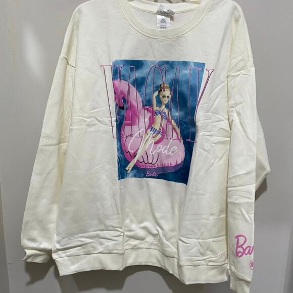 Barbie Vacay Mode Sweatshirt Size 2X Pullover Crew Neck Top New in Package - Picture 8 of 8